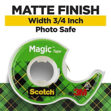 Scotch Magic Tape dispenser refill roll with clear tape, matte finish