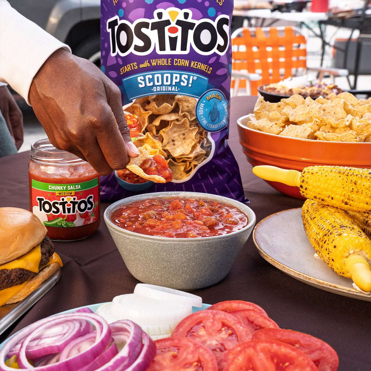 Tostitos Scoops! Party Size Tortilla Chips, 14.5 oz Bag