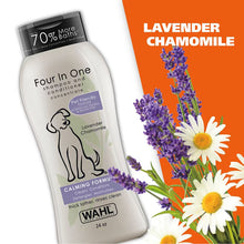 Wahl four in one shampoo and conditioner bottle, lavender chamomile scent, 24 oz