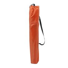 Orange storage bag with carrying strap for folding camp chair