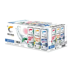 Celsius Essential Energy Sparkling Vibe Variety Pack 12 Fl. Oz., 18 Pk.