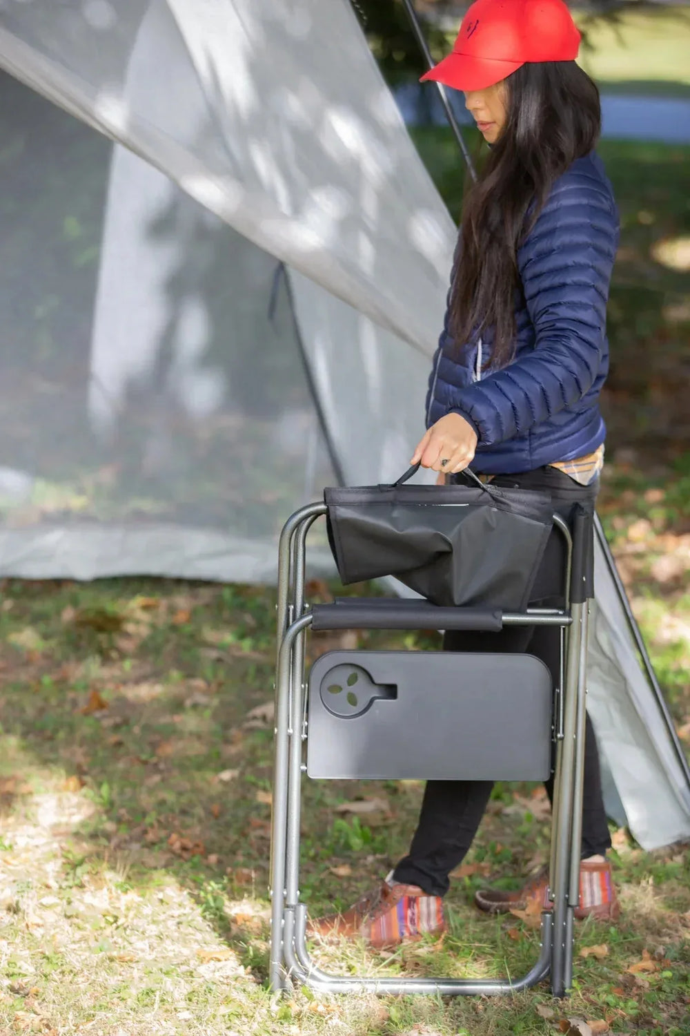 Ozark Trail Director's Chair with Side Table, WFC-95200, Adult, Black - USA MEGA SHOP