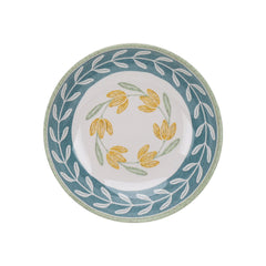 Better Homes & Gardens Floral Green Dinner Bowl Set, 4-Pack