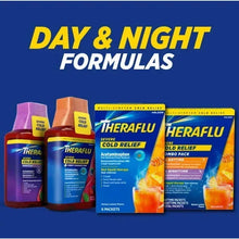 TheraFlu day & night formulas cold relief packaging set, berry flavor, multipack