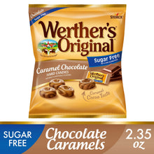 Sugar-free caramel chocolate hard candies bag, 2.35 oz, Werther's Original
