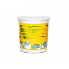 Air-dry clay bucket with label and instructions on the back