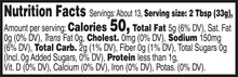 Nutrition Facts panel for French Onion Dip, serving size 2 Tbsp (33 g)