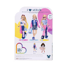 Disney Ily Stitch deluxe fashion doll package with character fashion and accessories pictured.