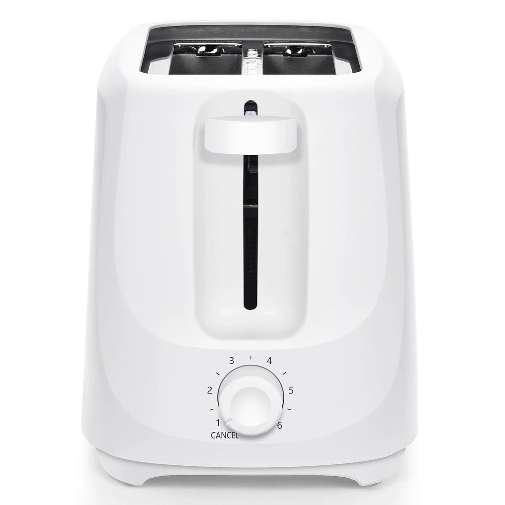 Mainstays 2-Slice Toaster with 6 Shade Settings and Removable Crumb Tray, Arctic White - USA MEGA SHOP