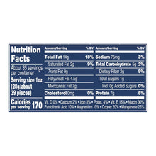 Nutrition Facts label for lightly salted dry roasted peanuts, 170 calories per serving.