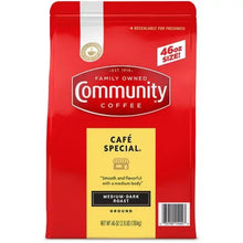 Community Coffee ground Cafe Special pouch, 46 oz, red bag with roast label