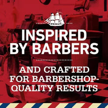 Old Spice Swagger 2-in-1 shampoo and conditioner promotional graphic, Inspired by barbers.