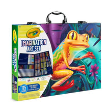 Crayola imagination art coloring set carrying case with colorful dragon cover art