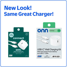 Charging kit packaging showing USB-C wall charger and 20W label
