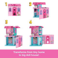 Barbie Chelsea Pop-Up Doll House with Doll & 15+ Accessories, House Expands to 17+ x 13+ inches - USA MEGA SHOP