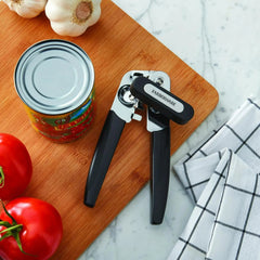 Farberware Pro Stainless Steel Portable Can Opener with Black Handle