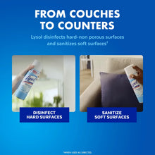 Lysol disinfectant spray bottle for hard and soft surface cleaning