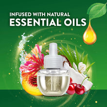 Air Wick plug-in scented oil refill with white cap and clear reservoir