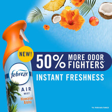 Air freshener spray bottle with trigger nozzle, orange bottle, Air Mist scent