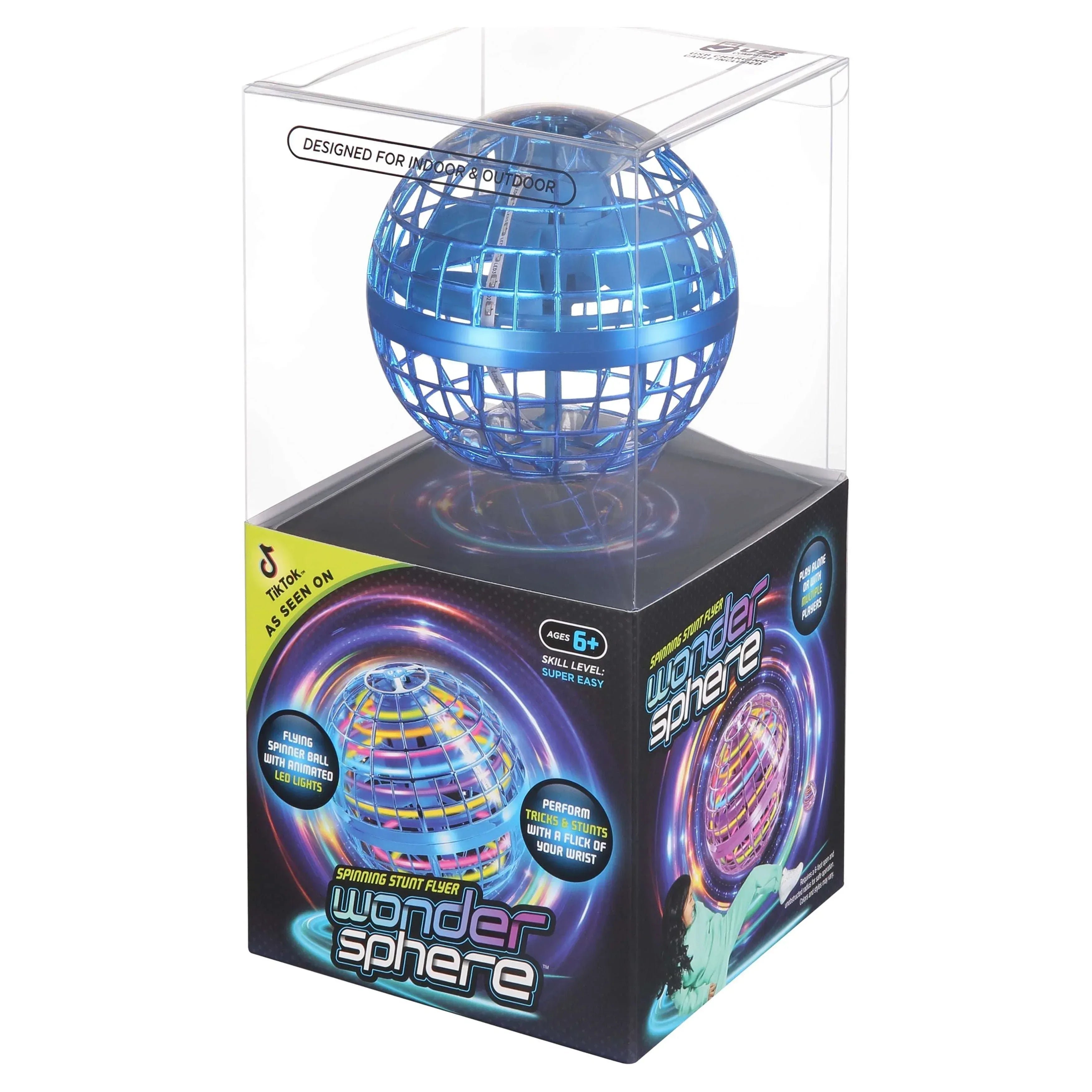 Wonder Sphere Magic Hover Ball - Blue, Ages 6+, STEM Certified, Rechargeable