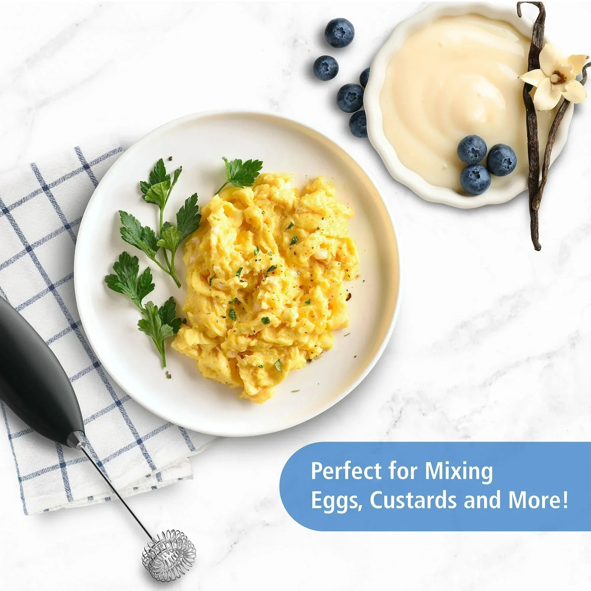 Mainstays Milk Frother, Battery-Powered Handheld Milk Frother Wand