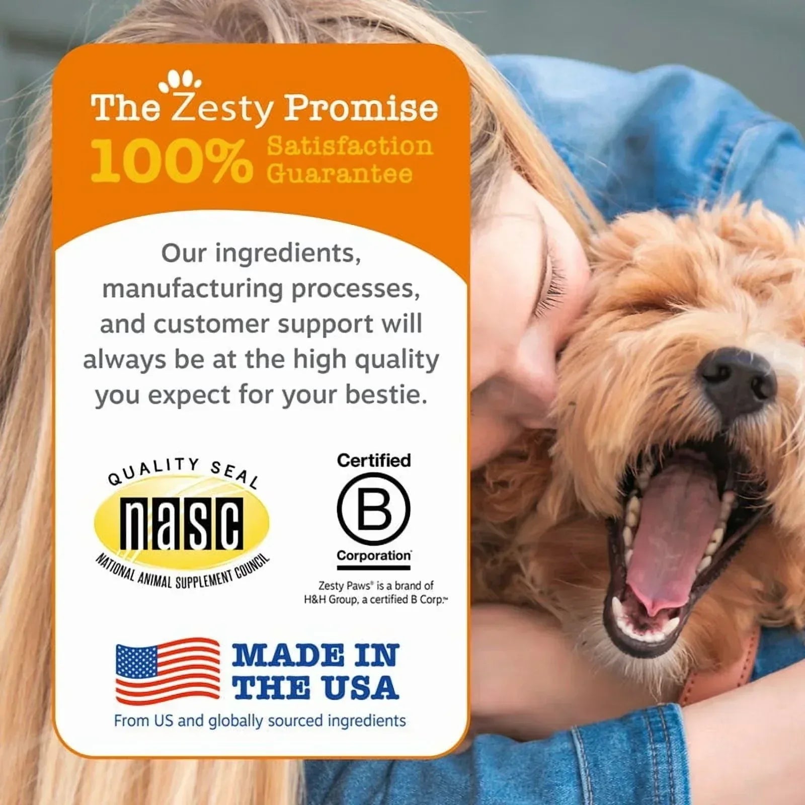 Zesty Paws Scoot Away Bites for Dogs, Digestive Support Functional Dog Supplement, Chicken Flavor, 90 Count Soft Chews - USA MEGA SHOP