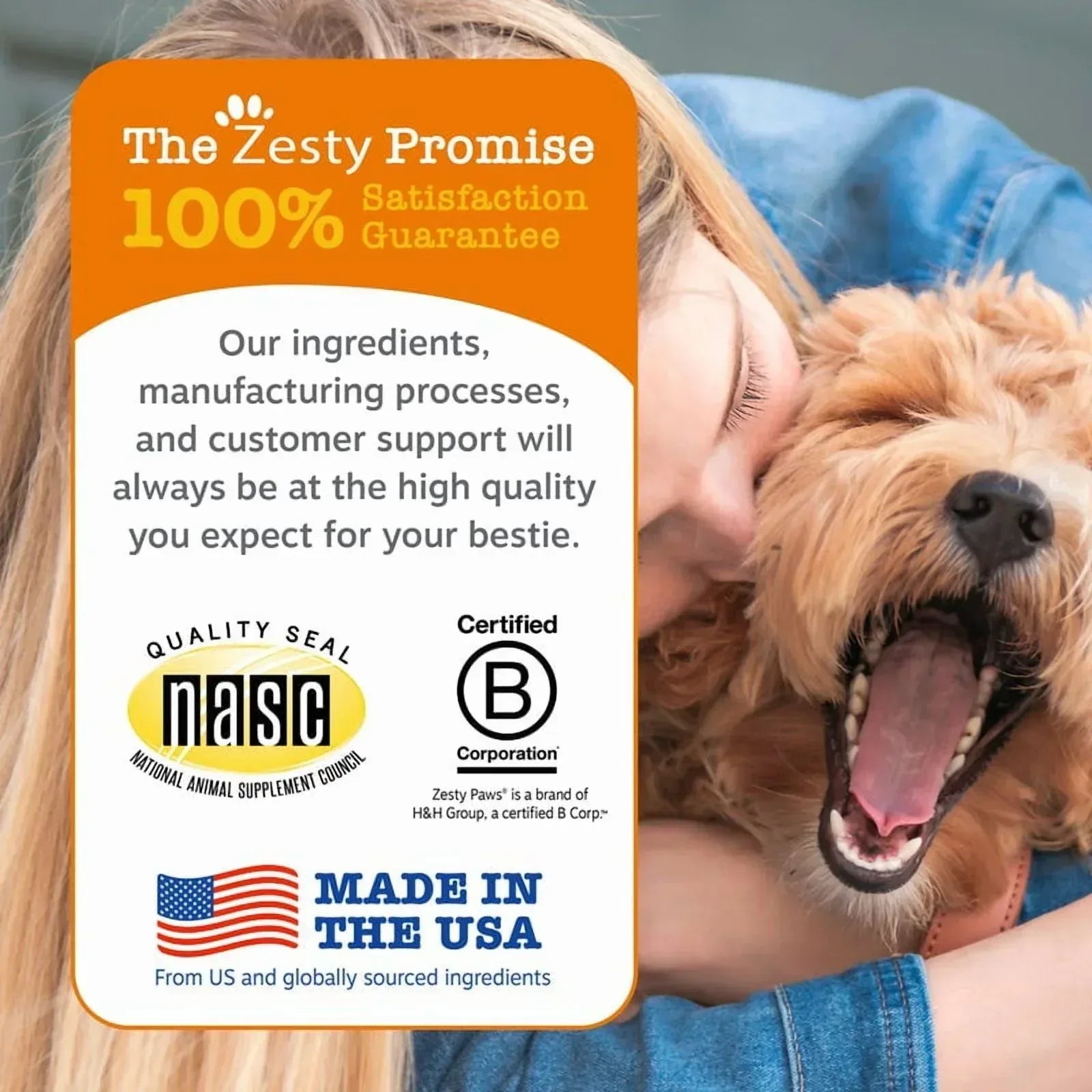 Zesty Paws Scoot Away Bites for Dogs, Digestive Support Functional Dog Supplement, Chicken Flavor, 90 Count Soft Chews