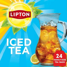 Lipton iced tea bags family-size box, 24 count