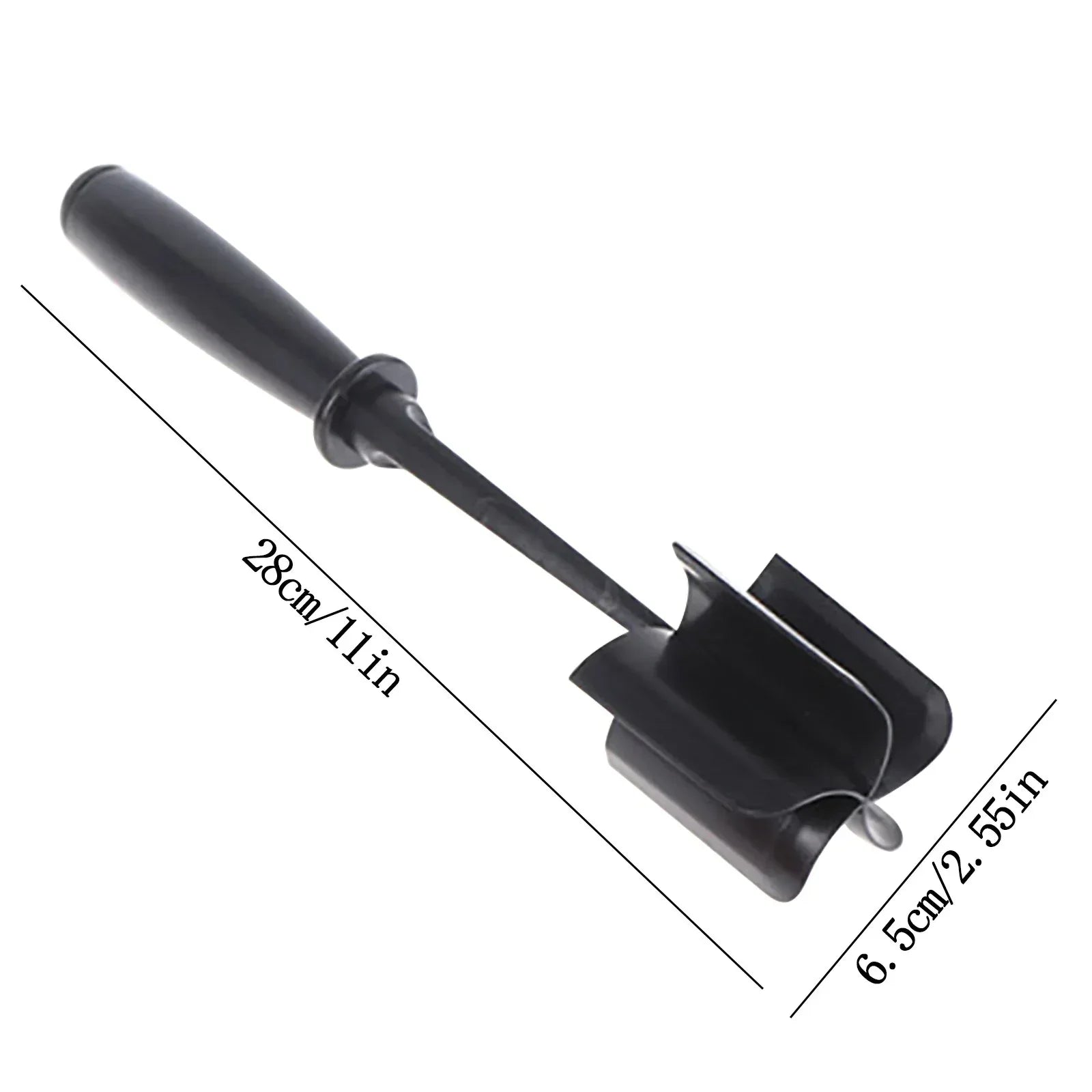 XMMSWDLA Kitchen Meat Chopper for Ground Beef and Ground Beef Smasher - Durable Hamburger Chopper, Non-Scratch Meat Masher - Versatile Ground Meat Chopper and Meat Masher Ground Beef (Black)