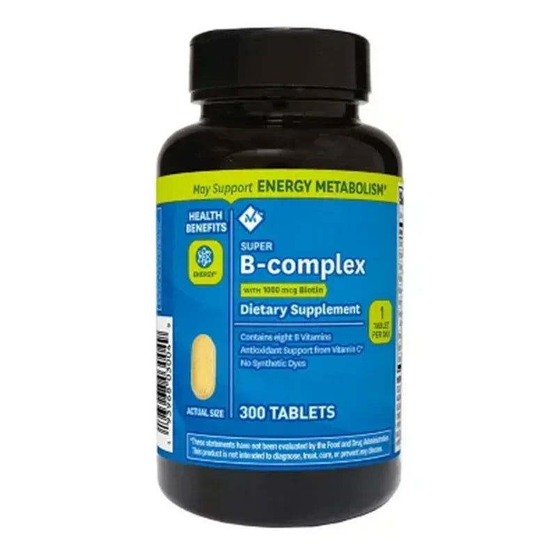 Member’s Mark Super B-Complex with Biotin Dietary Supplement Tablets, 300 Count