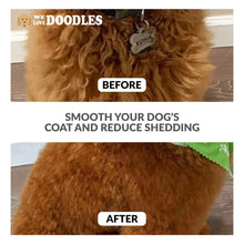 Black pin dog brush with gold pins for grooming curly fur