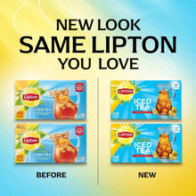 Lipton iced tea before and new package boxes side by side