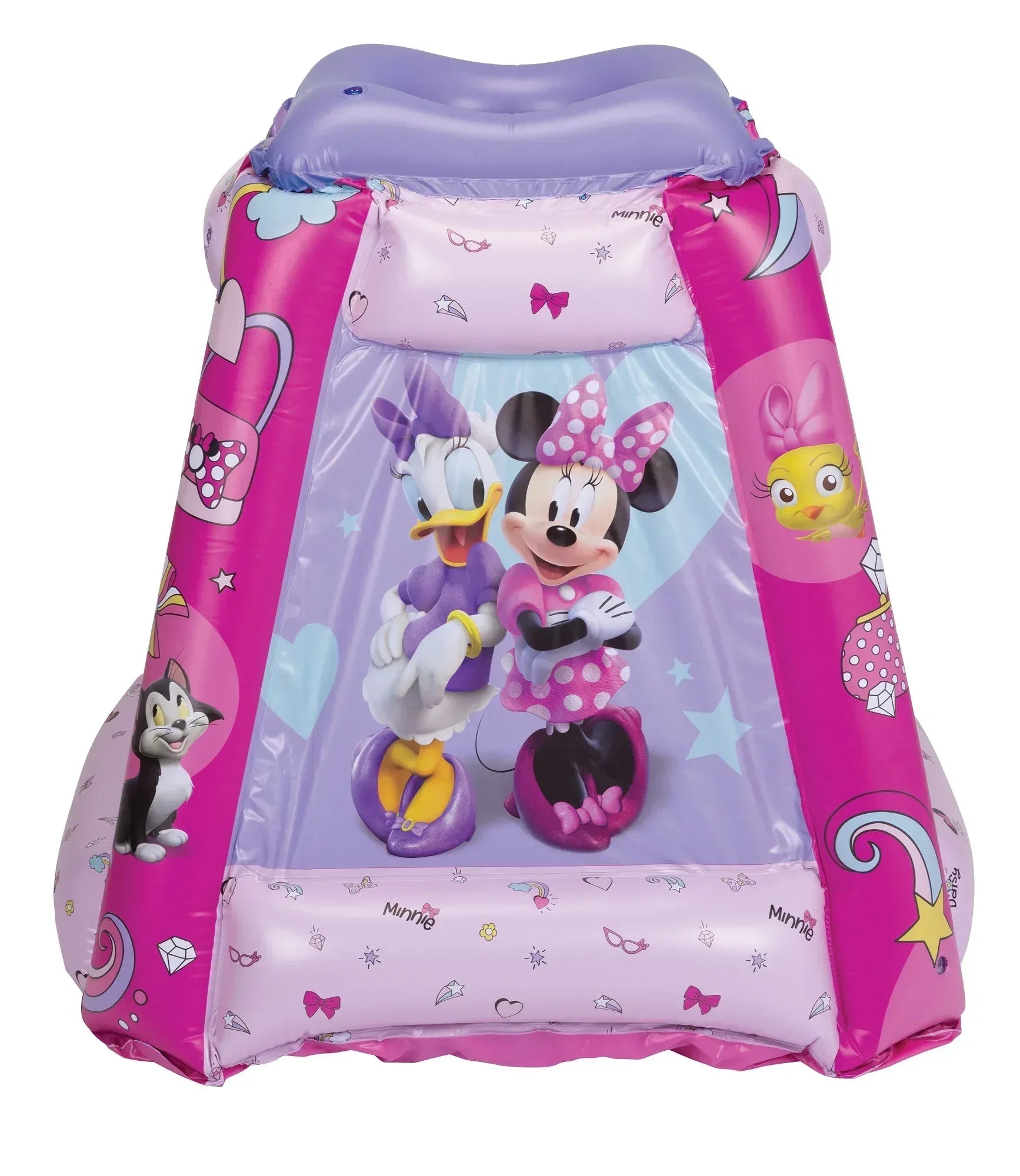 Minnie Mouse Preschool Indoor Inflatable Ball Pit Playland with 20 Soft Flex Balls, Ages 2-4, Pink - USA MEGA SHOP