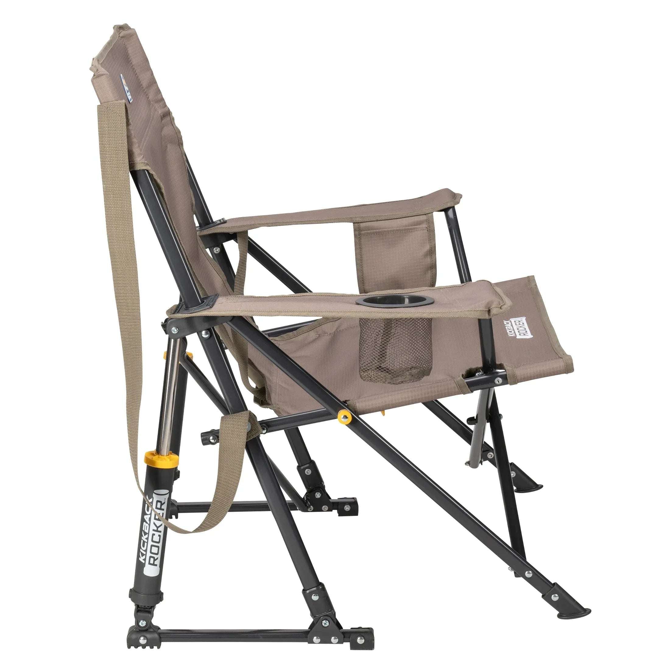 GCI Outdoor Kickback Rocker Foldable Rocking Camp Chair, Aged Fatigue