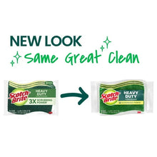 Packaged heavy-duty scrub sponge set, showing two retail packages