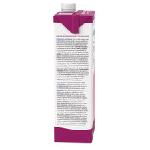 Milk replacer plus liquid bottle, back panel with printed product details.