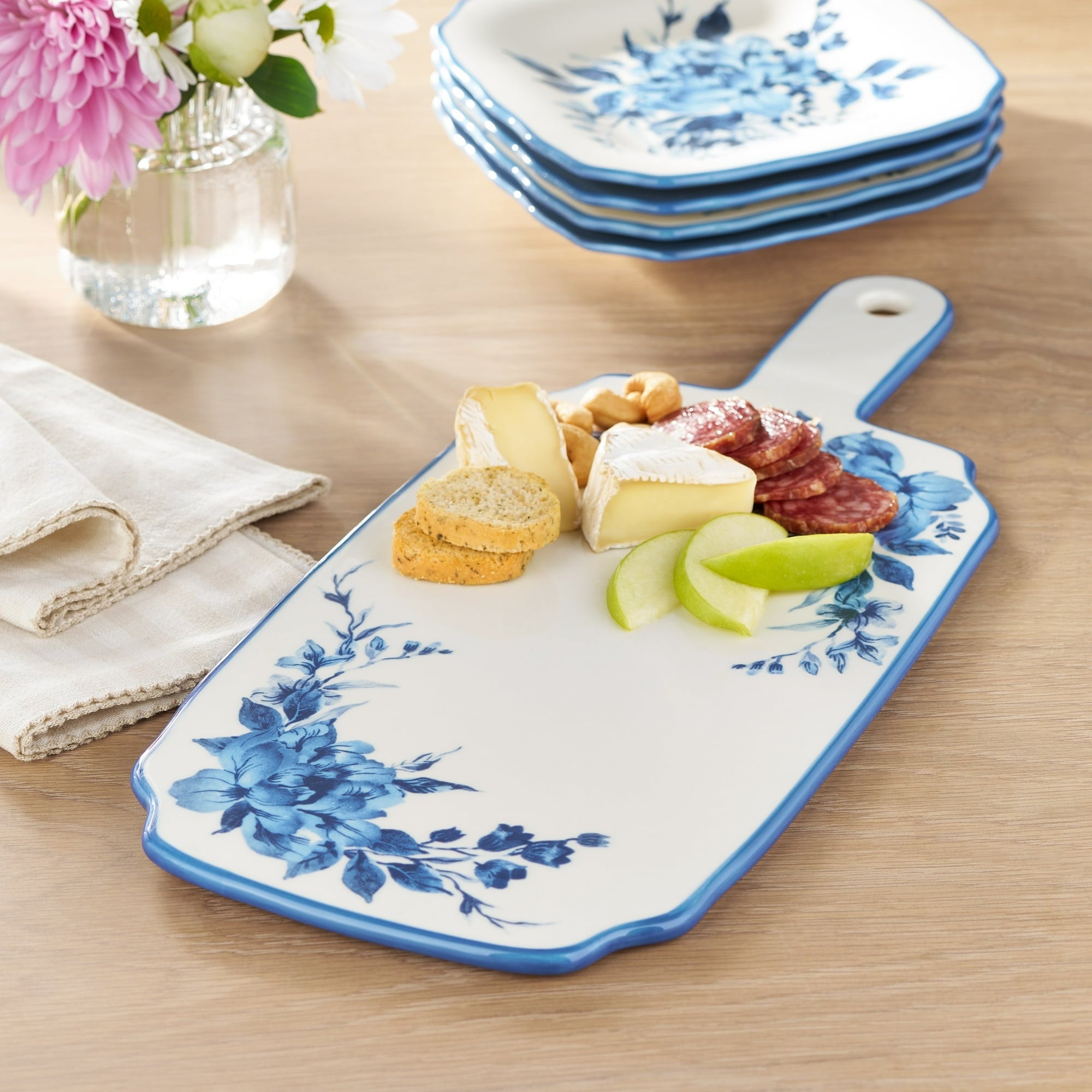 The Pioneer Woman Delilah Stoneware Serving Board, Blue