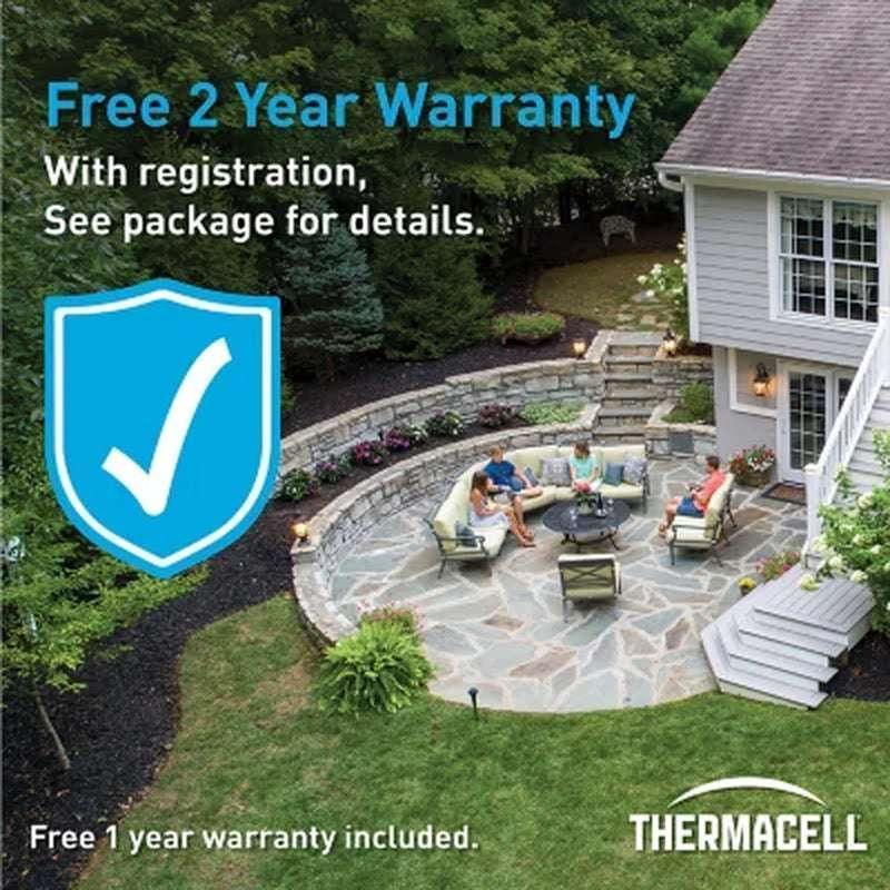 Thermacell Patio Shield Mosquito Repeller, Bonus Pack with 48 Hours of Mosquito Protection (Assorted Colors)