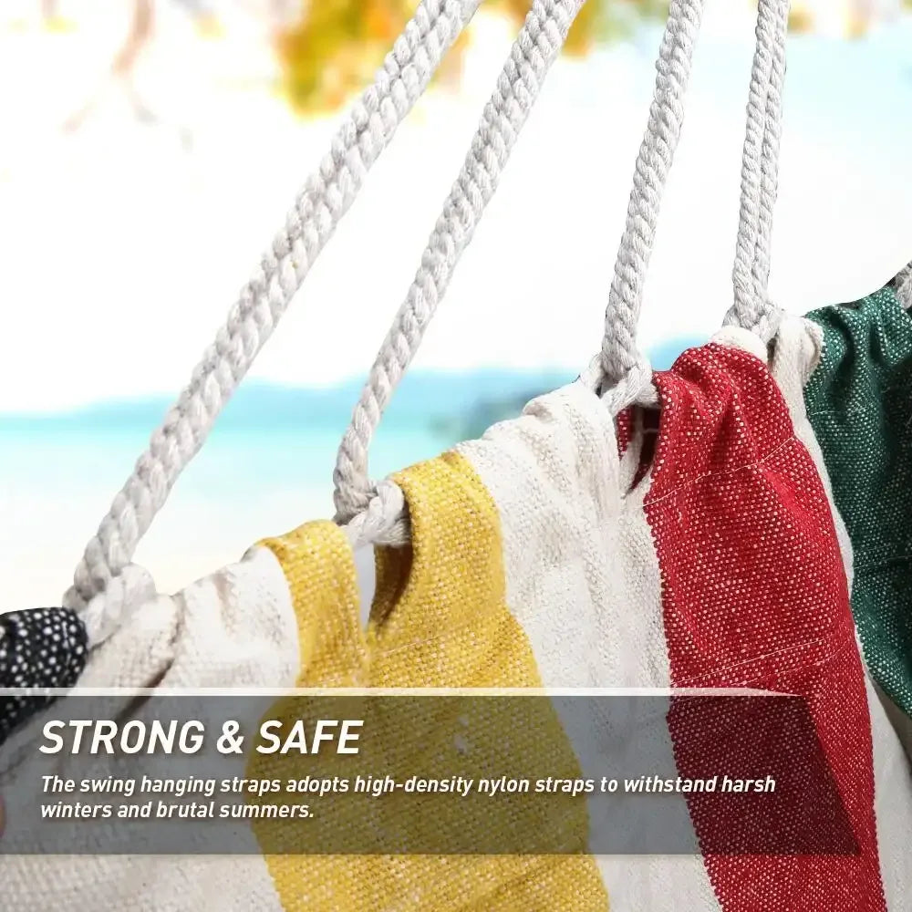 QUANFENG QF Hanging Hammock Chair Patio Indoor and Outdoor Hammock Swing Support 330 lbs - USA MEGA SHOP