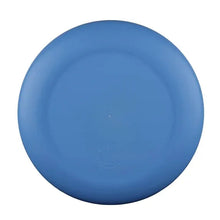 Blue plastic Easter egg etched plate, round with embossed egg pattern