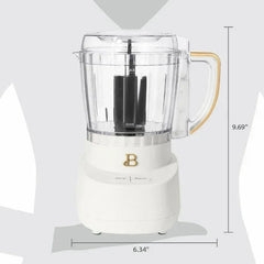 Beautiful 3-Cup Food Chopper, White Icing by Drew Barrymore