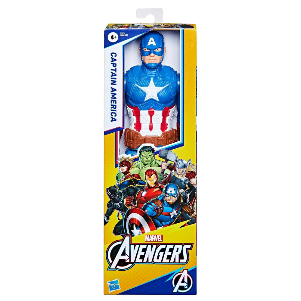 Hasbro Marvel Avengers Titan Hero Series Captain America, Poseable Action Figure 12 in - USA MEGA SHOP