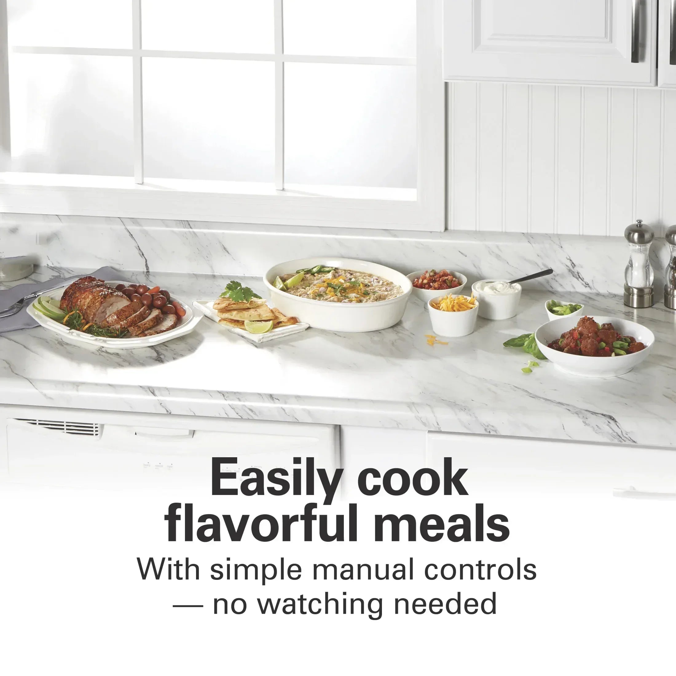 Hamilton Beach 6 Qt Slow Cooker, Stoneware Crock with Removable Pot, Red - USA MEGA SHOP
