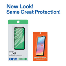 Tempered glass screen protector retail box showing two packaged protector versions