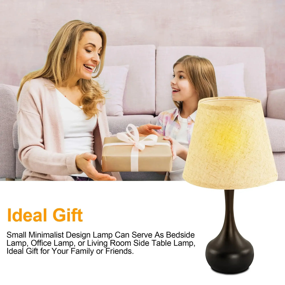 LOFTER-PRO Touch Table Lamps for Bedroom, 3-Way Dimmable Bedside Lamp - Home Decor, Touch Controlled Small Light For Bedroom, Living Room, Office, Desk (Including LED Bulbs) - USA MEGA SHOP