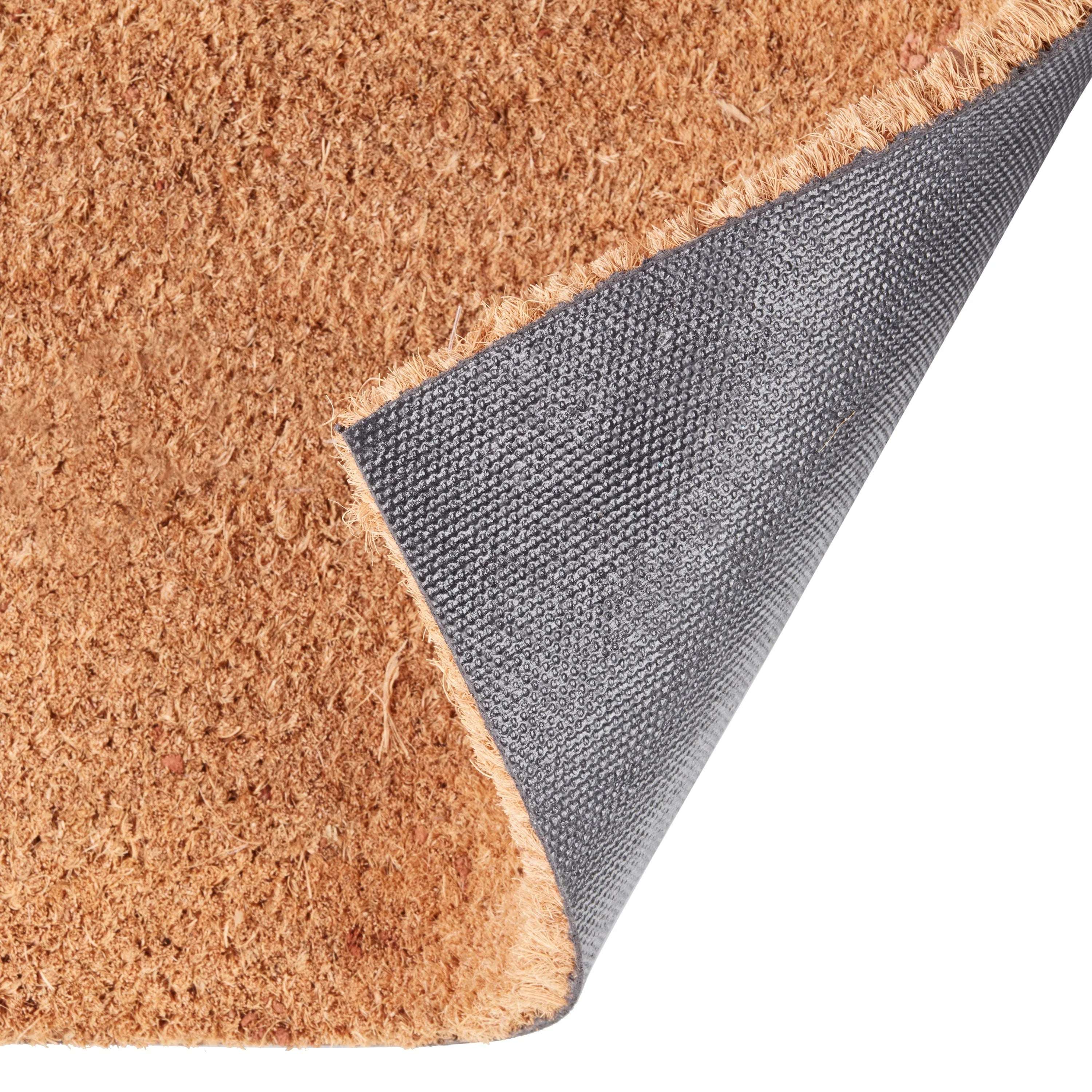 Mainstays Indoor and Outdoor Plain Coir Doormat, 18" x 30" - 1 Piece