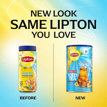 Lipton iced tea mix canisters showing before and new look