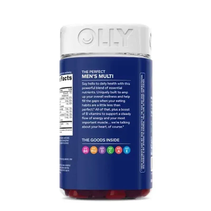 OLLY Men’s Multivitamin Gummy, Blackberry Flavor, 200 Count