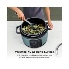 Ninja HyperHeat 8-in-1 6.5 Qt Pressure Cooker, Steam, Slow Cook, Sear, Yogurt & More, with SimpliServe Pot, PC200 Sage Leaf