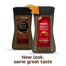 Two NESCAFÉ Taster's Choice House Blend instant coffee jars with arrow graphic